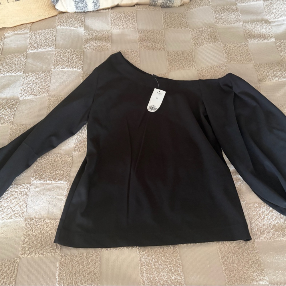 Banana Republic Black Long Sleeve Top